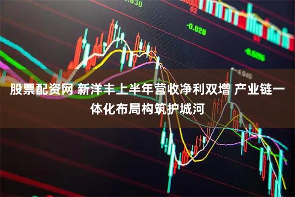 股票配资网 新洋丰上半年营收净利双增 产业链一体化布局构筑护城河